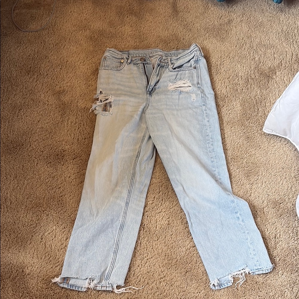 American Eagle Outfitters Blue Straight Leg Jeans